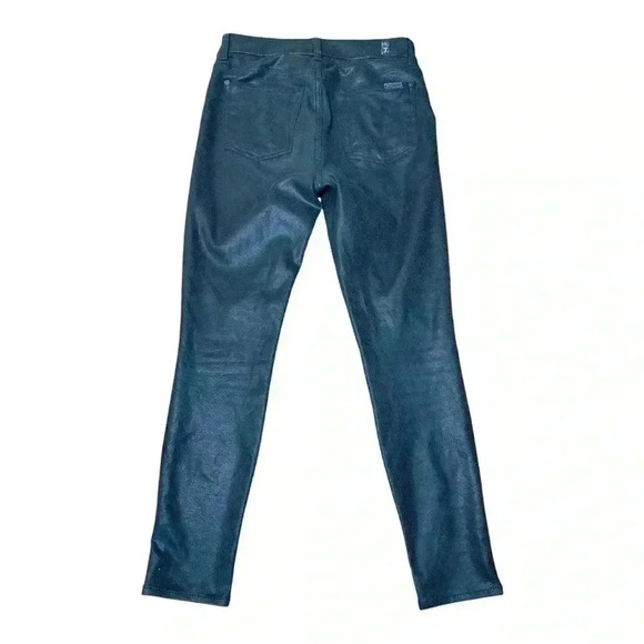 7 for all mankind skinny faux leather jeans legging jeans size 27 - Picture 2 of 4